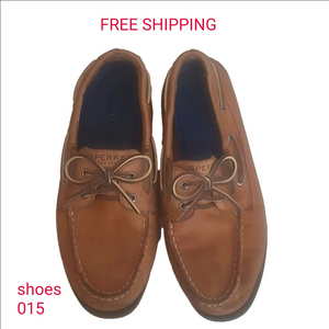 Sperry Top Sider Leather Boys s7 Classic Preppy Nautical